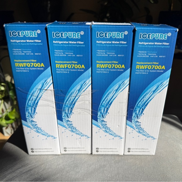 Refrigerator Water Filter Replacement Filters — 4 Pack - Picture 3 of 11